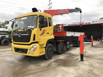 Xe tải 4 chân Dongfeng gắn cẩu 12 tấn Kanglim