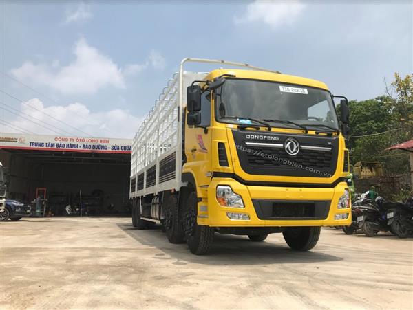 Xe tải 4 chân Dongfeng nâng đầu chở cơ giới cũ đời 2015  Xe tải SG
